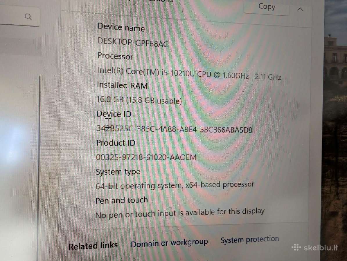 Galingas Lenovo Thinkpad X1 Carbon Gen8 16gb RAM - nuotraukos Nr. 2