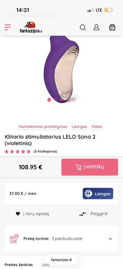 Klitoriaus stimuliatorius - nuotraukos Nr. 2