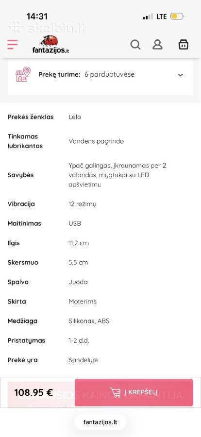 Klitoriaus stimuliatorius - nuotraukos Nr. 3