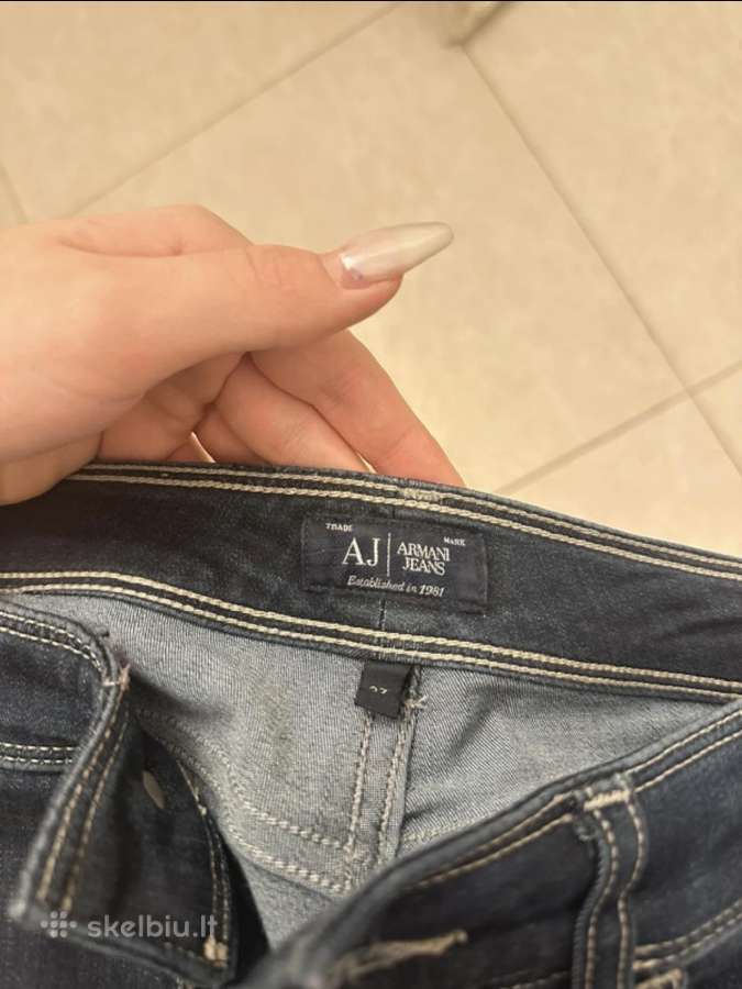 Originalūs Armani Jeans aptempti džinsai - nuotraukos Nr. 3