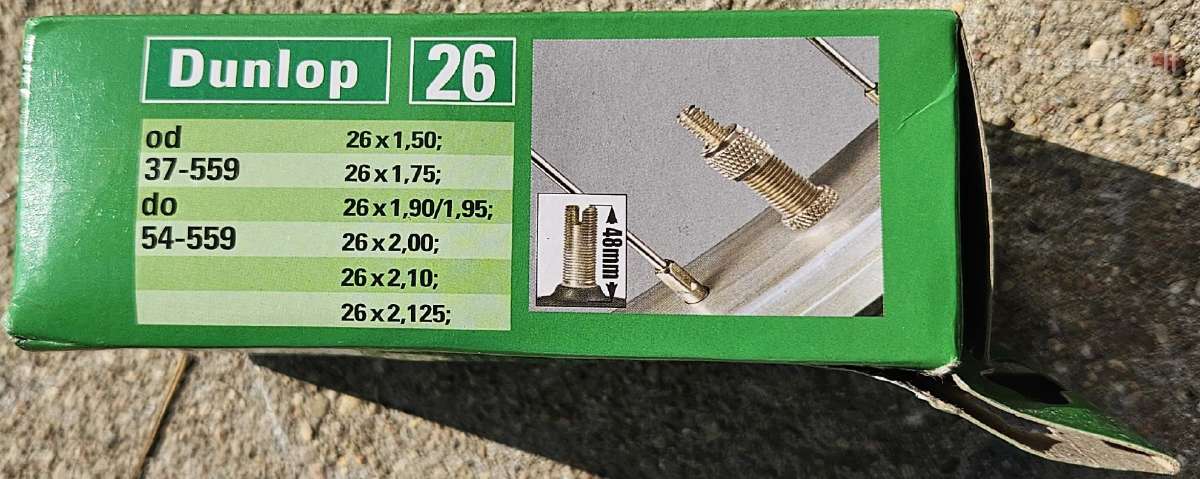 Dviračio kamera 26''x1,5-2,125 - nuotraukos Nr. 3