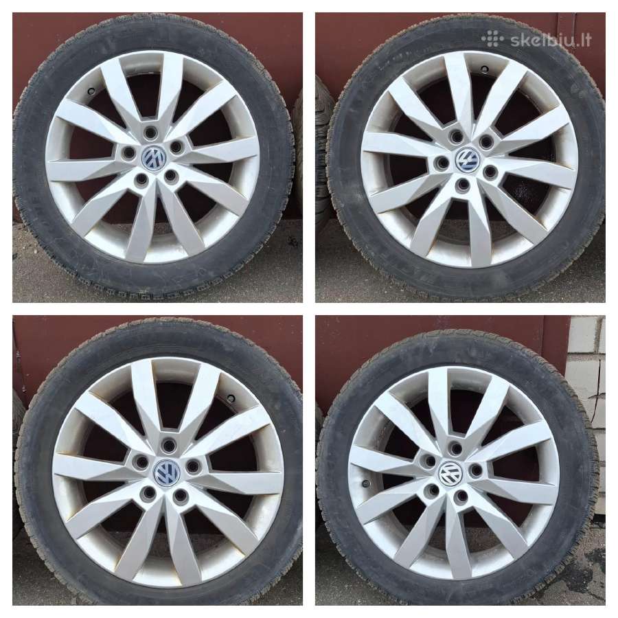 VW R17 Et48 ratlankiai su padangom - nuotraukos Nr. 2