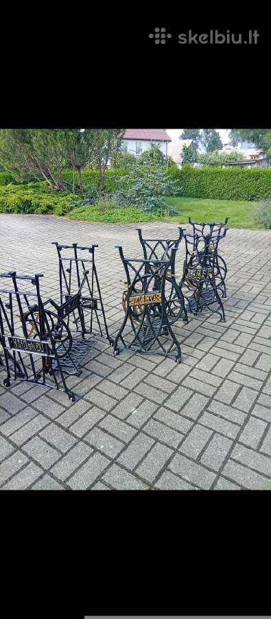 Senovinės atrestauruotos gražios siuvimo kojos - nuotraukos Nr. 2