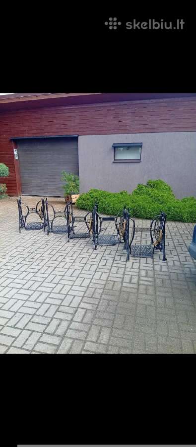Senovinės atrestauruotos gražios siuvimo kojos - nuotraukos Nr. 3