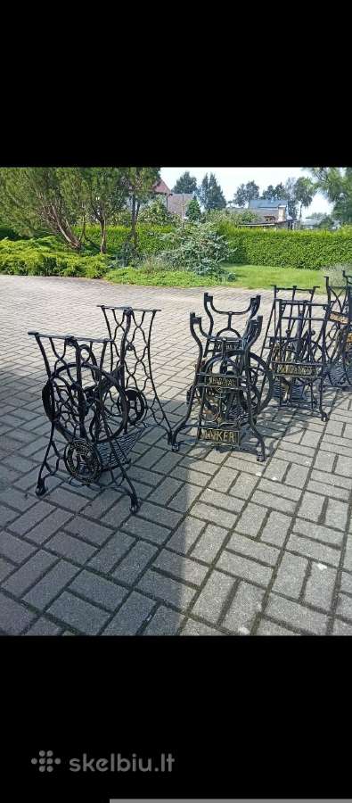 Senovinės atrestauruotos gražios siuvimo kojos - nuotraukos Nr. 4