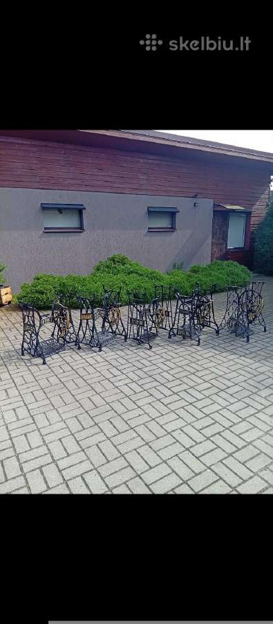 Senovinės atrestauruotos gražios siuvimo kojos - nuotraukos Nr. 11