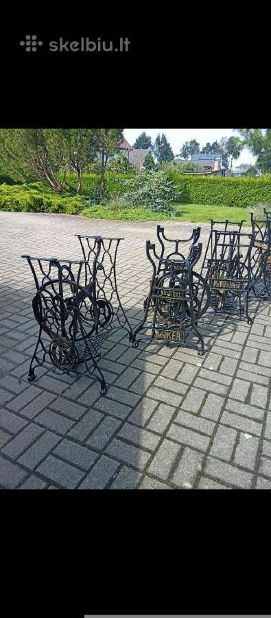 Senovinės atrestauruotos gražios siuvimo kojos - nuotraukos Nr. 14