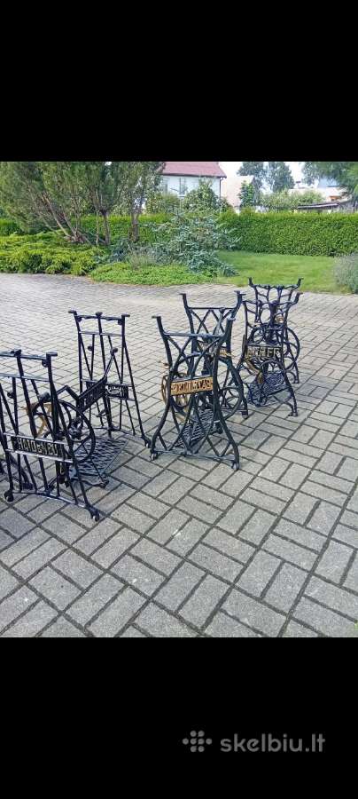 Senovinės atrestauruotos gražios siuvimo kojos - nuotraukos Nr. 11