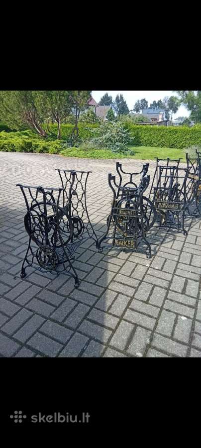 Senovinės atrestauruotos gražios siuvimo kojos - nuotraukos Nr. 13