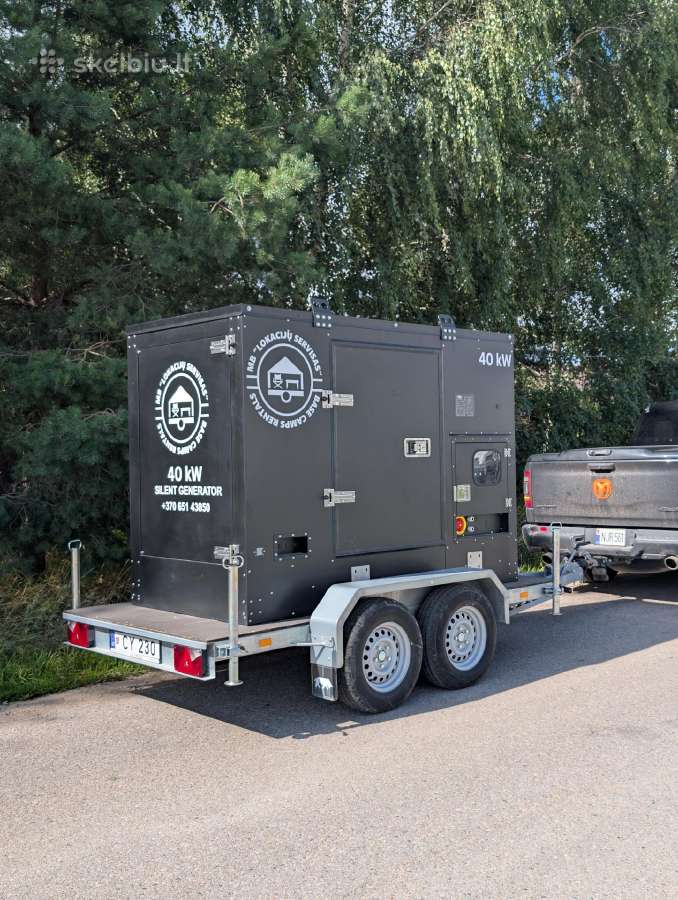 Tylių generatoriu nuoma 40kva, 100kva , 6kva - nuotraukos Nr. 2
