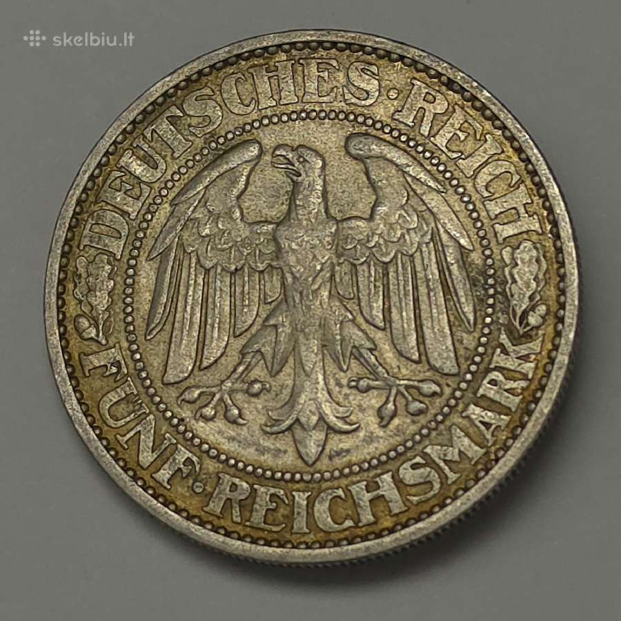 5 markės 1927 A (Eichbaum / Ąžuolas) - nuotraukos Nr. 2