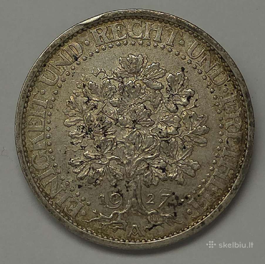 5 markės 1927 A (Eichbaum / Ąžuolas) - nuotraukos Nr. 8