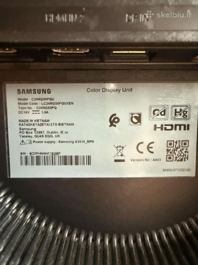 Samsung monitorius - nuotraukos Nr. 3