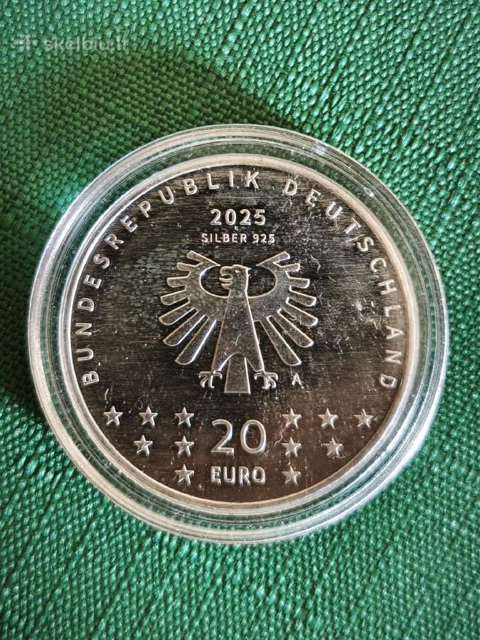 Vokietijos sidabrinė monėta - nuotraukos Nr. 2