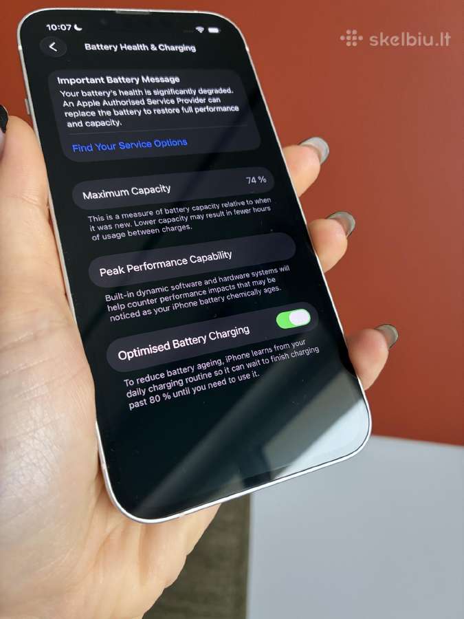 iPhone 13 128gb starlight - nuotraukos Nr. 7