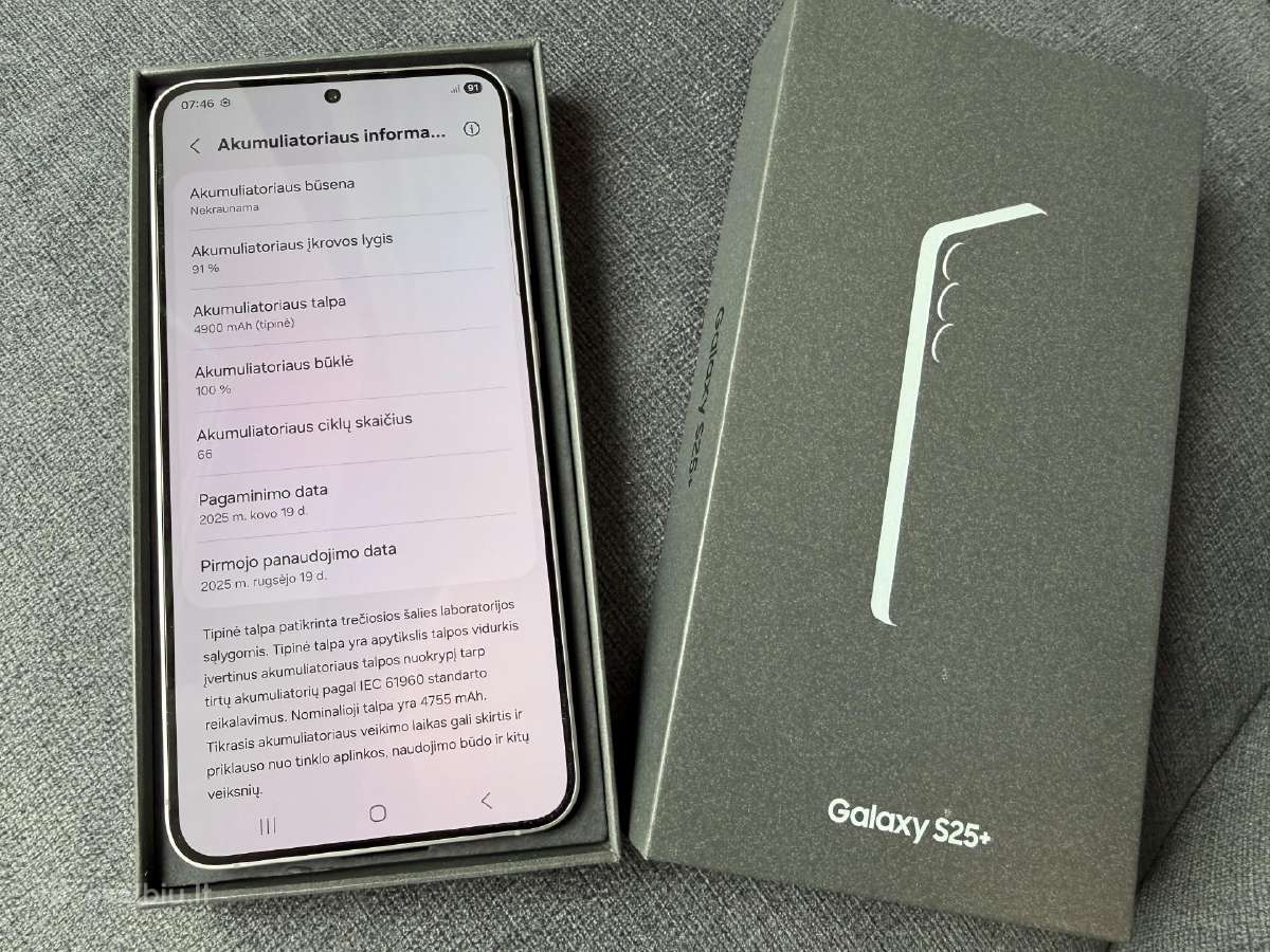 Samsung Galaxy S25+ 256gb – Silver Shadow - 520 eu - nuotraukos Nr. 4
