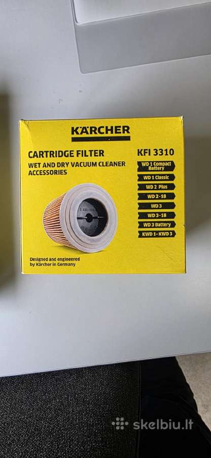 Karcher Kfi357 maišai ir filtras Kfi3310 - nuotraukos Nr. 2