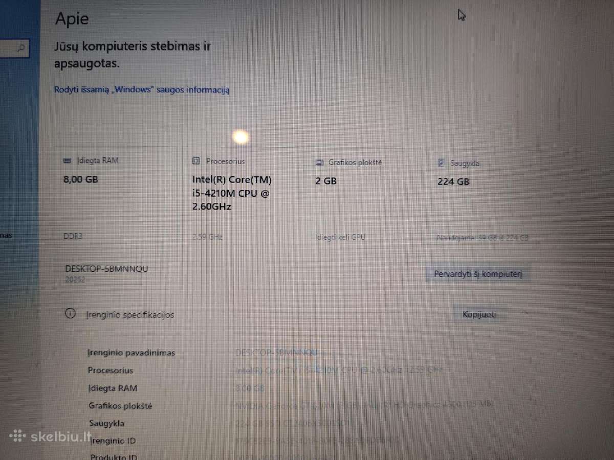 Lenovo G710 – 17,3" - nuotraukos Nr. 5