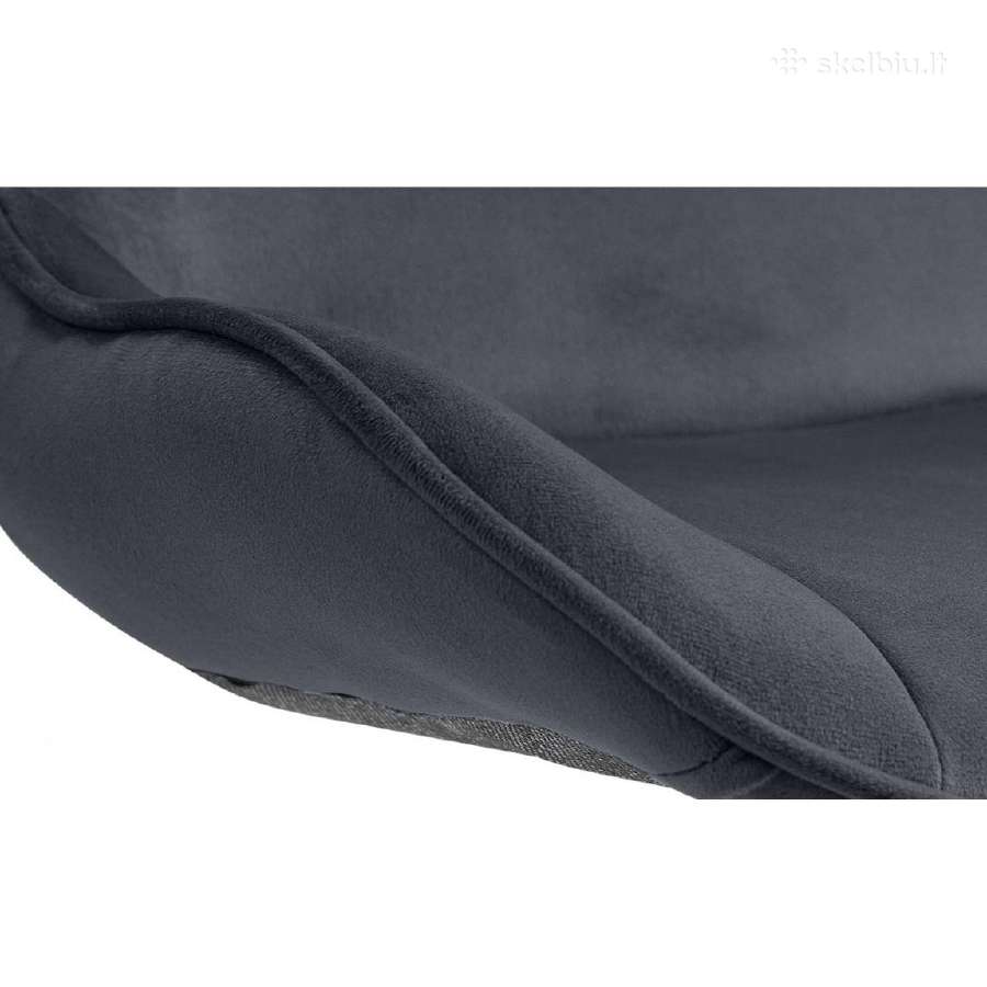 Baro kėdė Vonore Velvetas juodas nauja - nuotraukos Nr. 5