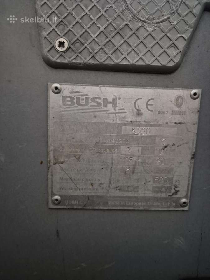 Valtis Bush K330 ir variklis Yamaha 4 - nuotraukos Nr. 7