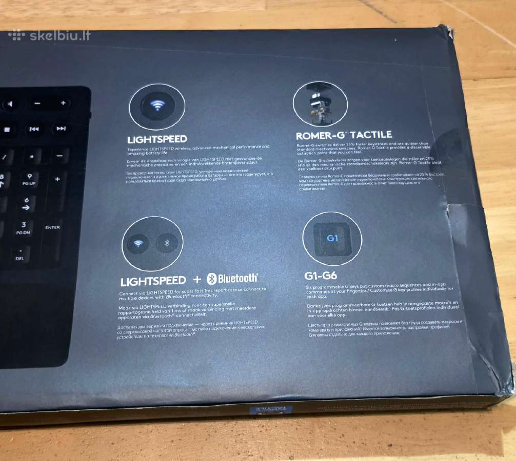 Logitech G613 Lightspeed belaidė mechaninė klav. - nuotraukos Nr. 3