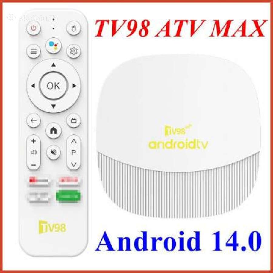 Tv98 Atv Max TV priedėlis 4k Android 14 - nuotraukos Nr. 12