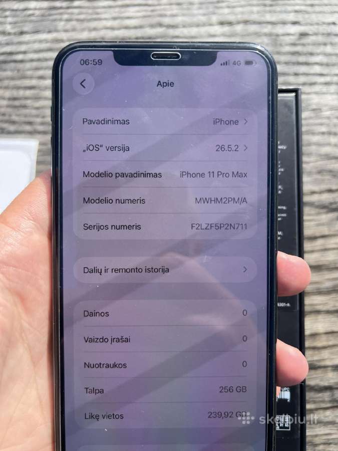 iPhone 11 Pro Max 256gb - nuotraukos Nr. 7