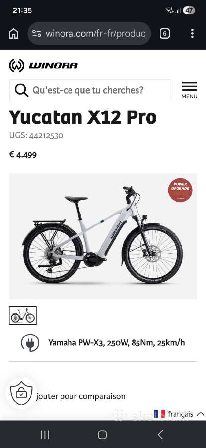 Winora yacutan pro elektrinis 85nm 630wh 1x12xt - nuotraukos Nr. 6
