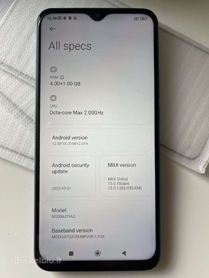 Telefonas Xiaomi Redmi 9 Tobula Bukle + Priedai - nuotraukos Nr. 3