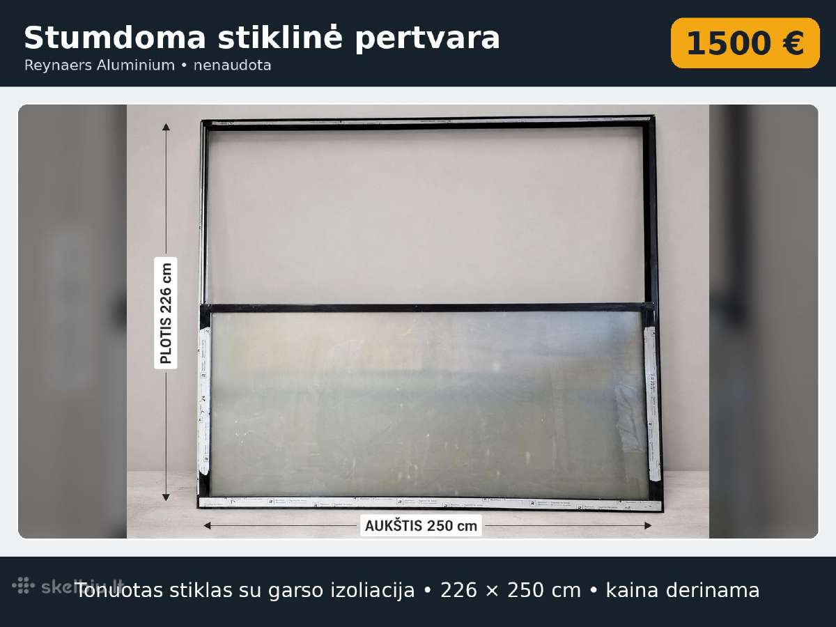 Įvairūs daiktai – stiklinė pertvara ir kt. - nuotraukos Nr. 4