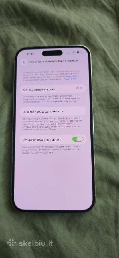 iPhone 14 pro max 128gb 83% - nuotraukos Nr. 8