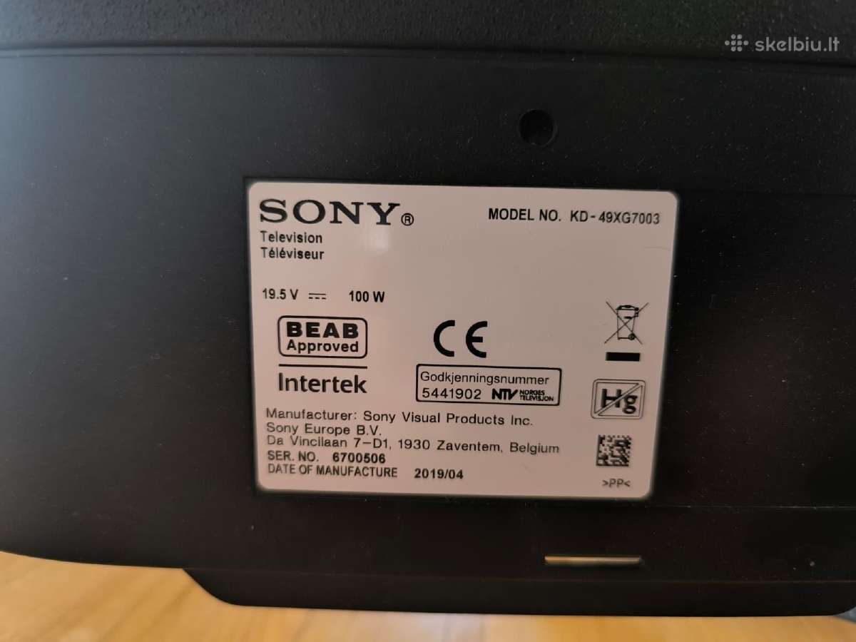 Parduodu Sony TV ,49 istrižainė - nuotraukos Nr. 3
