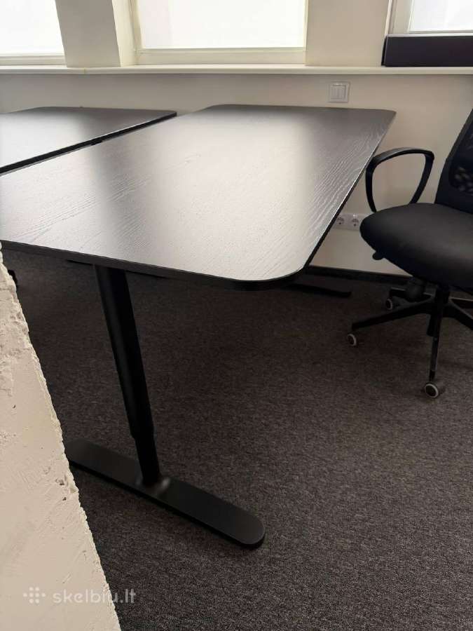 Ikea Bekant Desk, Black, 160x80 cm, Office Desk - nuotraukos Nr. 3