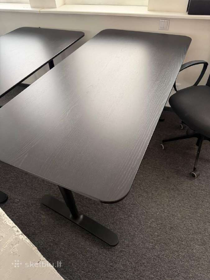 Ikea Bekant Desk, Black, 160x80 cm, Office Desk - nuotraukos Nr. 2
