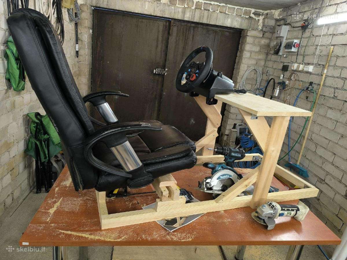 Sim rig simuliatoriaus stalas ir kėdė - nuotraukos Nr. 4