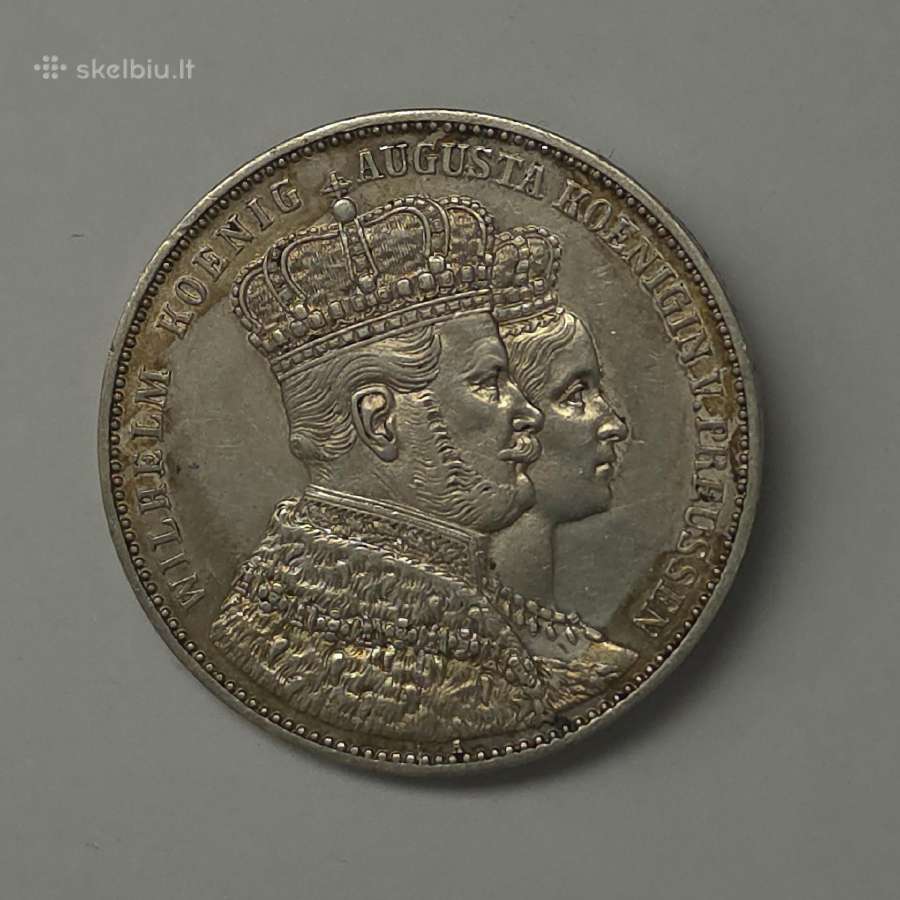 Prūsijos Taleris (Krönungstaler), 1861 m. - nuotraukos Nr. 5