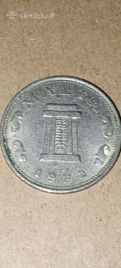 Malta 5 centai 1972 - nuotraukos Nr. 2