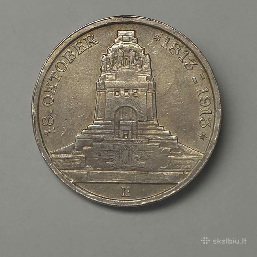 Saksonija, 3 Markės (1913 m.tautų mūšio paminklas) - nuotraukos Nr. 5
