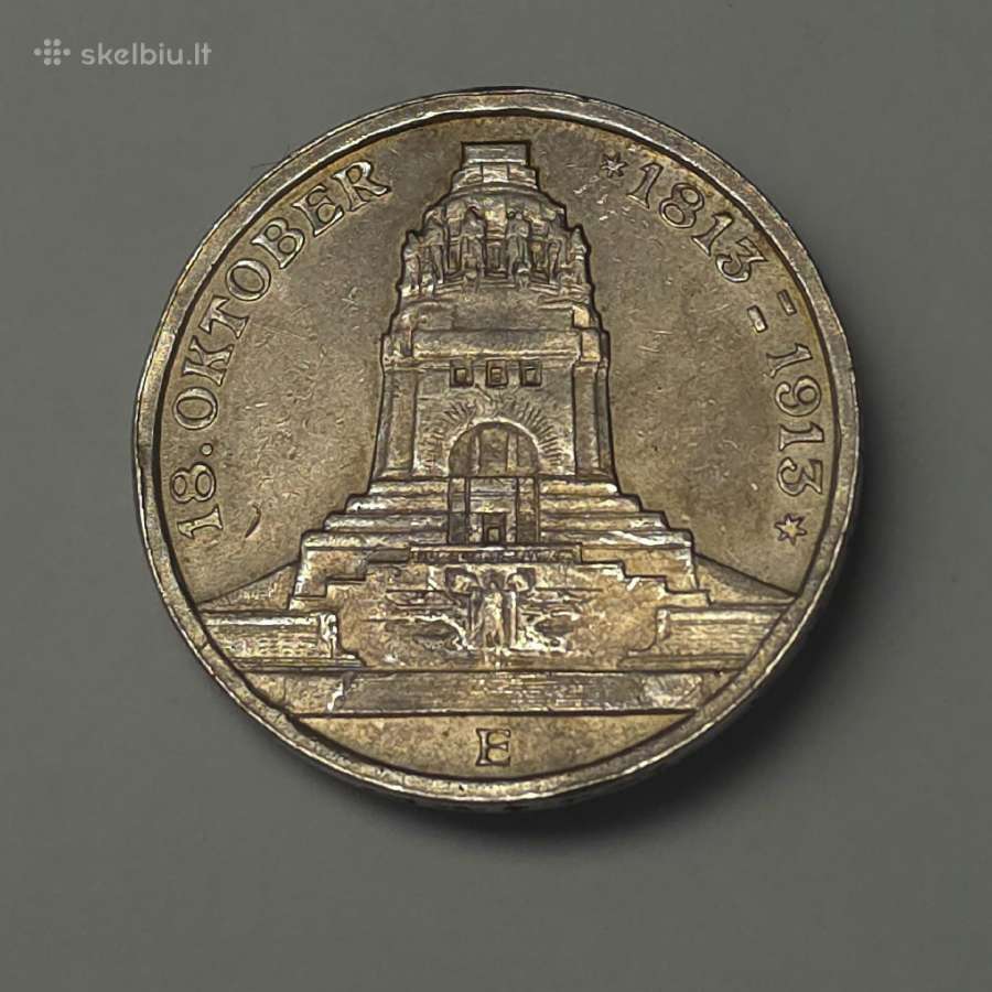 Saksonija, 3 Markės (1913 m.tautų mūšio paminklas) - nuotraukos Nr. 7