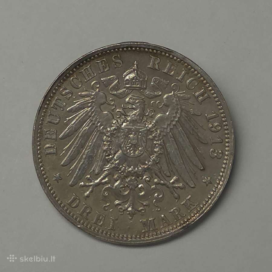 Saksonija, 3 Markės (1913 m.tautų mūšio paminklas) - nuotraukos Nr. 8