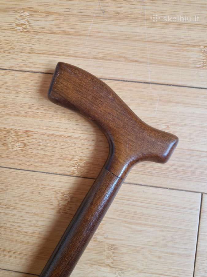 Medinė vaikščiojimo lazdailgis 86 cm - nuotraukos Nr. 2