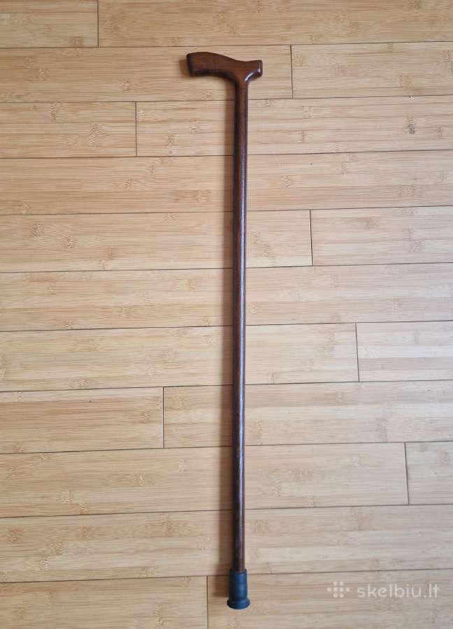 Medinė vaikščiojimo lazdailgis 86 cm - nuotraukos Nr. 3