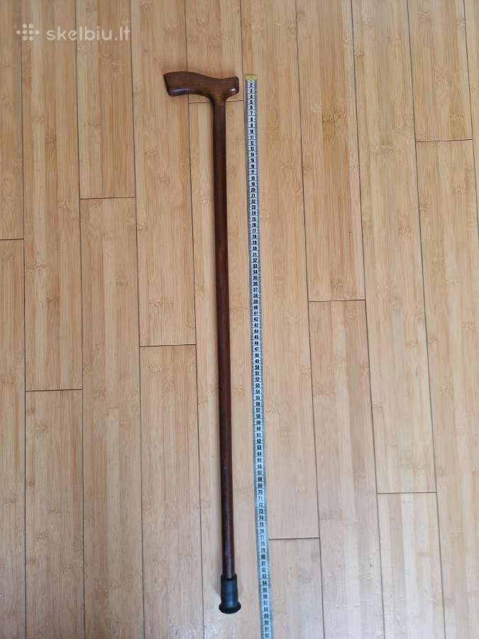 Medinė vaikščiojimo lazdailgis 86 cm - nuotraukos Nr. 4