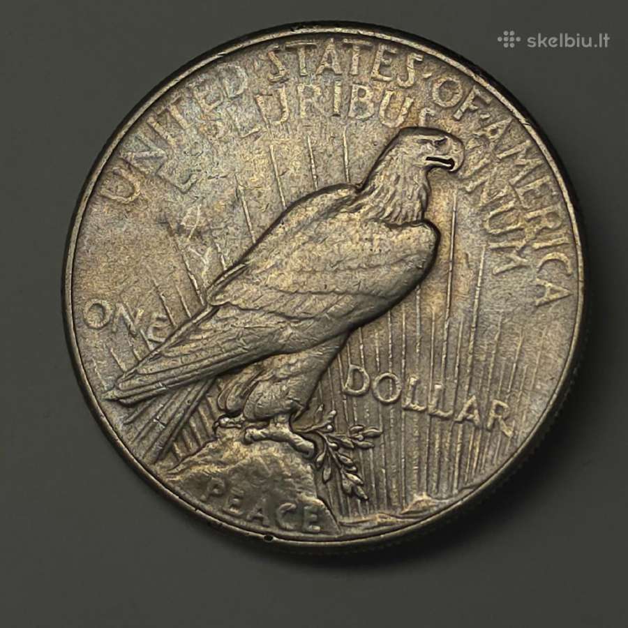 Sidabrinis JAV doleris – Peace Dollar (1935 m.) - nuotraukos Nr. 2