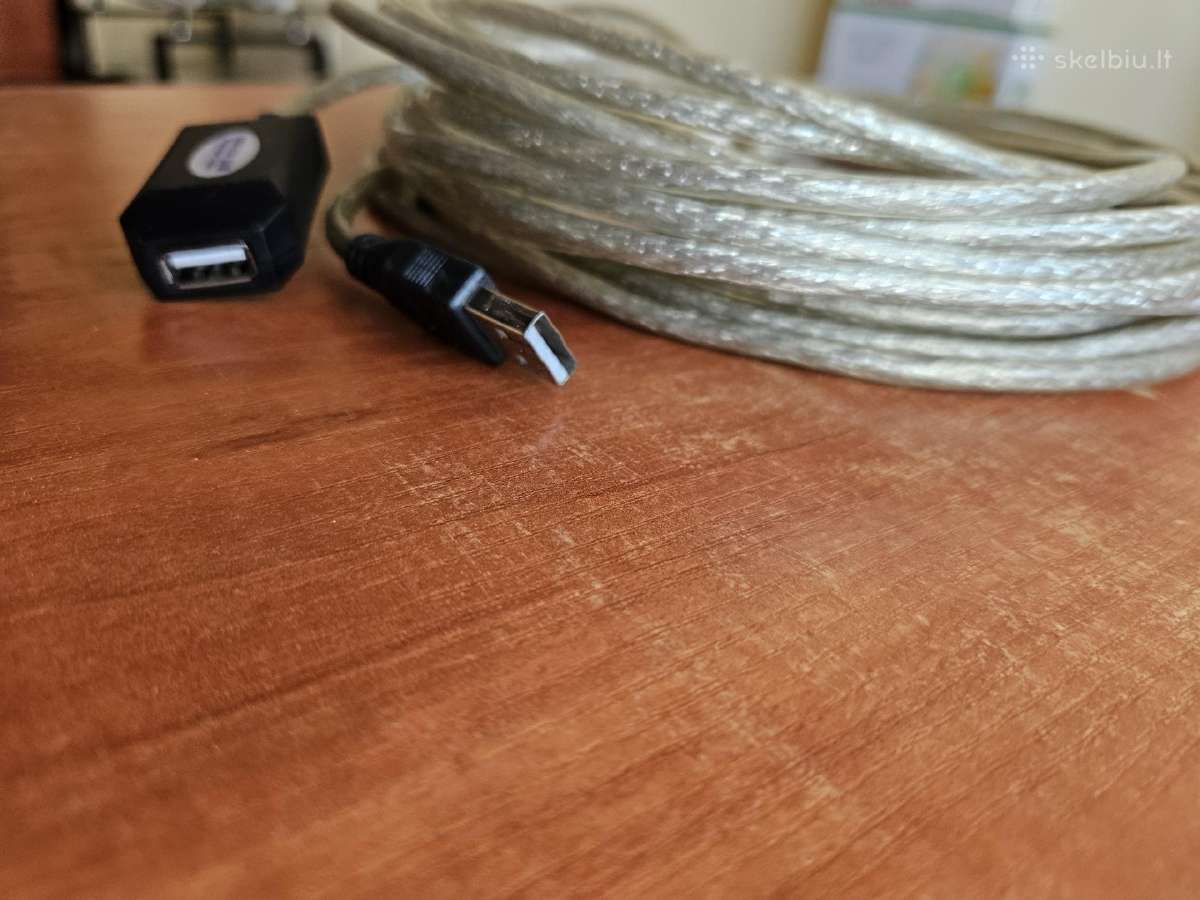 Usb laidas 10m su maitinimu - nuotraukos Nr. 2