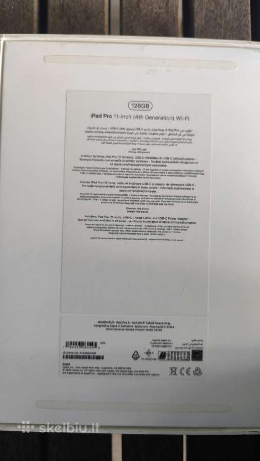 Apple iPad Pro 11" M2 (128 GB) + Apple Pencil 2 - nuotraukos Nr. 3