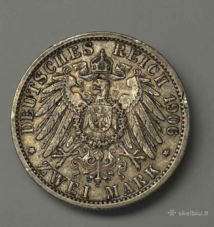 Prūsija, 2 Markės (1906 m., Vilhelmas II) - nuotraukos Nr. 6