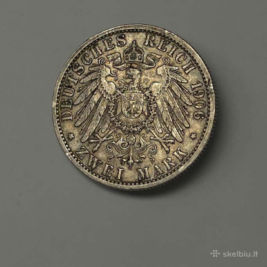 Prūsija, 2 Markės (1906 m., Vilhelmas II) - nuotraukos Nr. 8