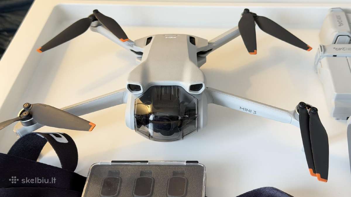 Dji Mini 3 dronas+3 baterijos+priedai - nuotraukos Nr. 9