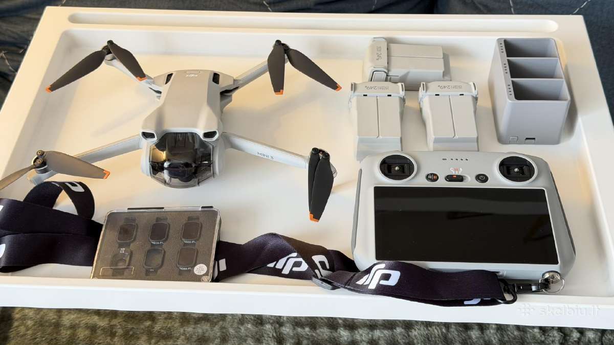 Dji Mini 3 dronas+3 baterijos+priedai - nuotraukos Nr. 13